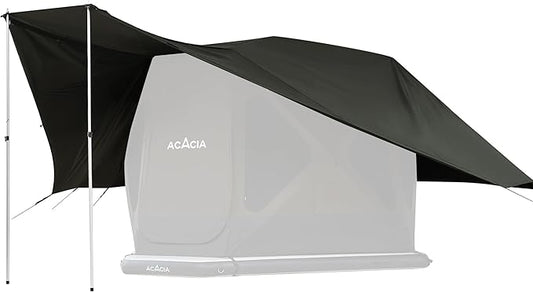 ACACIA Canopy XL for Space Acacia Camping System, PU2000 Waterproof Camping Tarp for 4 Season Camping, UPF50+ Sunproof Tent Tarp with 4 Telescoping Poles, Carry Bag, Summer Night