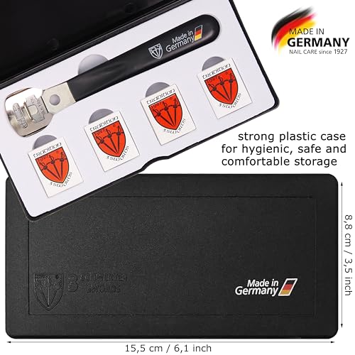 3 Swords Germany - Callus Remover Shaver Cutter Eliminator Razor with 40 Extra Sharp Refill Blades - Made in Solingen Germany