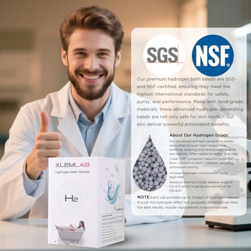 Hydrogen Bath Bombs for Women, Hydrogen Water Tablets for Bath Soak, H2 Water for Face Washing Bathing Spa & Hot Tub, Enhance Skin Hydration Body Relaxation Anti-Aging 4 Packs