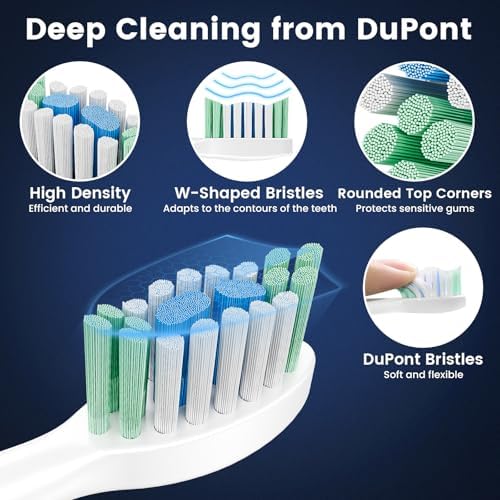 Betterchoi Sonic Electric Toothbrush for Adults, USB Rechargeable Toothbrush - 41,000 VPM Maglev Motor - 4 Brush Heads - IPX7 Waterproof, 180-Day Battery Life, 5 Cleaning Modes & Smart Timer, White