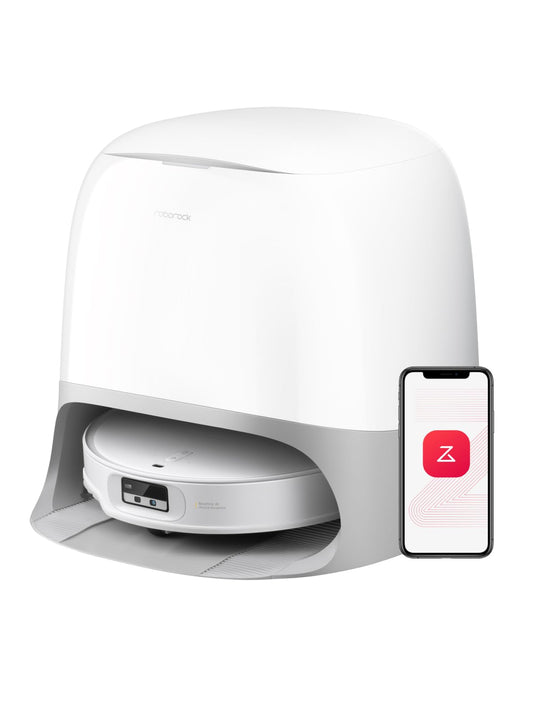 roborock Qrevo CurvX Robot Vacuum and Mop, 22,000Pa Suction, 3.14’’ Ultra Slim, Dual Anti-Tangle System, Reactive AI Obstacle Recognition, AdaptiLift Chassis, Auto Hot Water Mop Washing & Drying