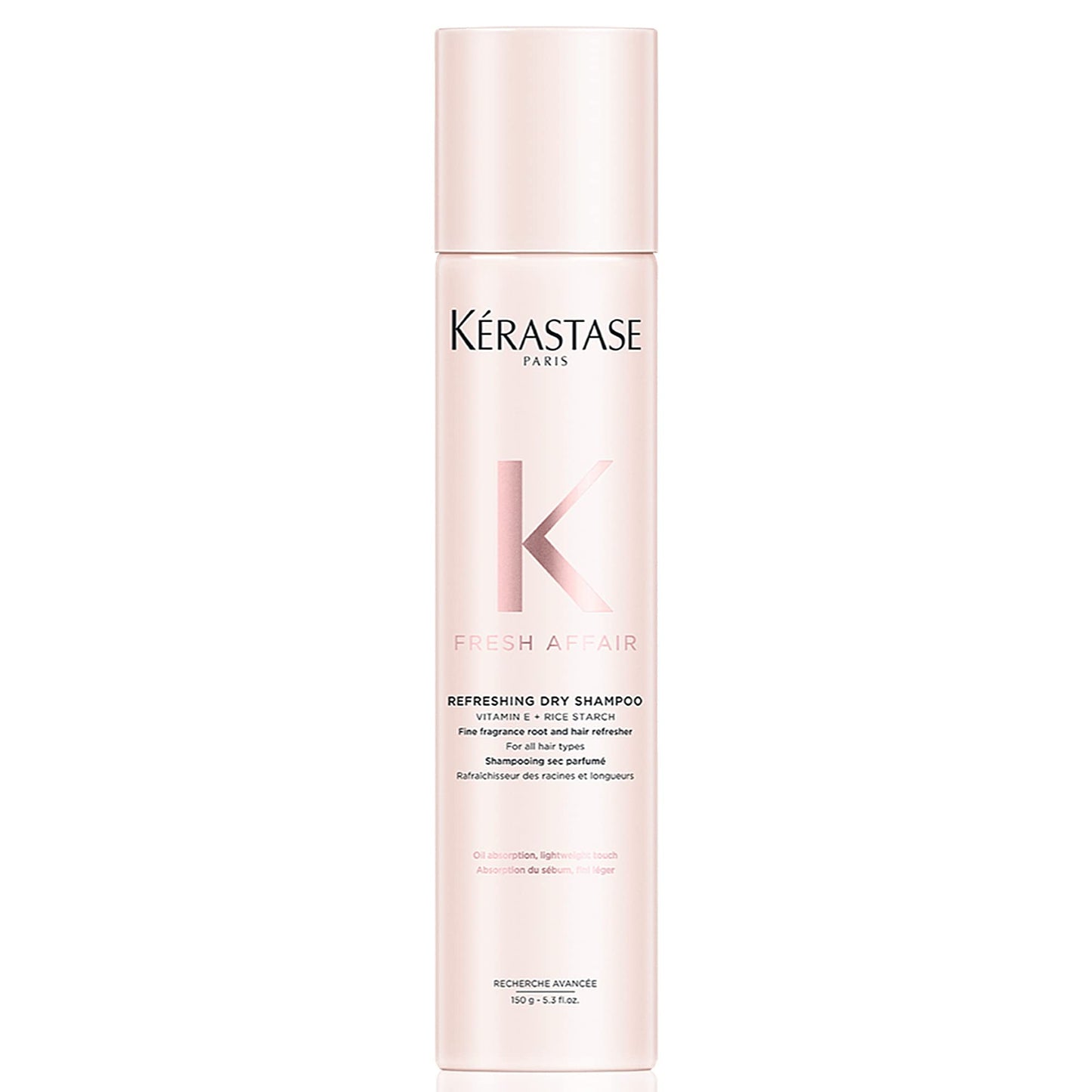KÉRASTASE Fresh Affair Dry Shampoo, Fine Fragrance Root and Hair Refresher, Instantly Absorbs Excess Oil on Scalp and Hair, Lightweight, Fresh Scent, Silicone Free for All Hair Types, 5.3 oz