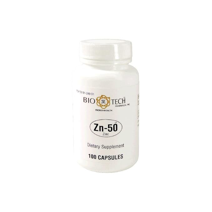 Bio-Tech - Zn-50 Zinc Gluconate 50 mg 100 caps
