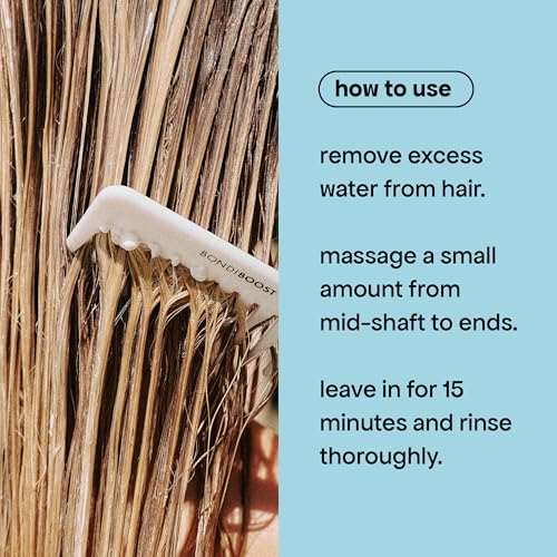 BONDIBOOST Rapid Repair Bond Builder + Hair Mask for Damaged Hair [8.45 fl oz], Deep Conditioning Treatment + Restores Strength & Shine