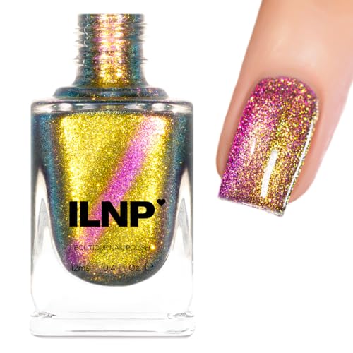 ILNP Unraveled - Gold to Magenta Magnetic Shimmer Nail Polish - Vegan, Cruelty Free, Non Toxic