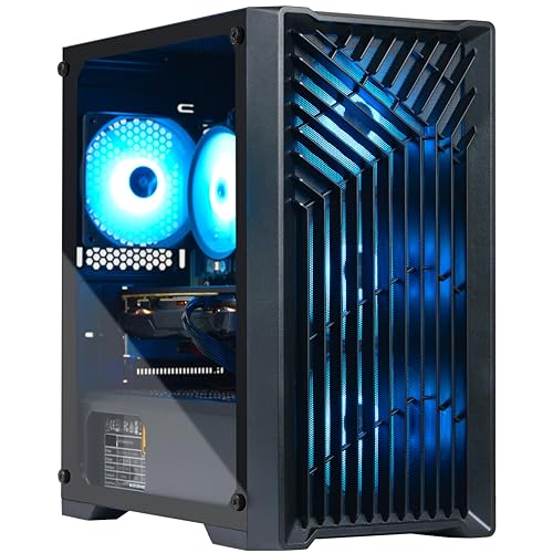 Blackout Computers Gaming Desktop PC Computer, Intel Core i7 3.6 GHz up to 4.0 GHz,AMD Radeon RX 580 8G GDDR5,16GB RAM,1TB NVME SSD, Windows 10 Pro, WiFi, Bluetooth 5.0, VR Ready,RGB Fans x4 (Renewed)