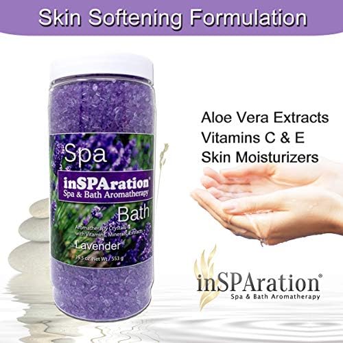 InSPAration 7463 Lavender Crystals for Spa and Hot Tubs, 19 oz