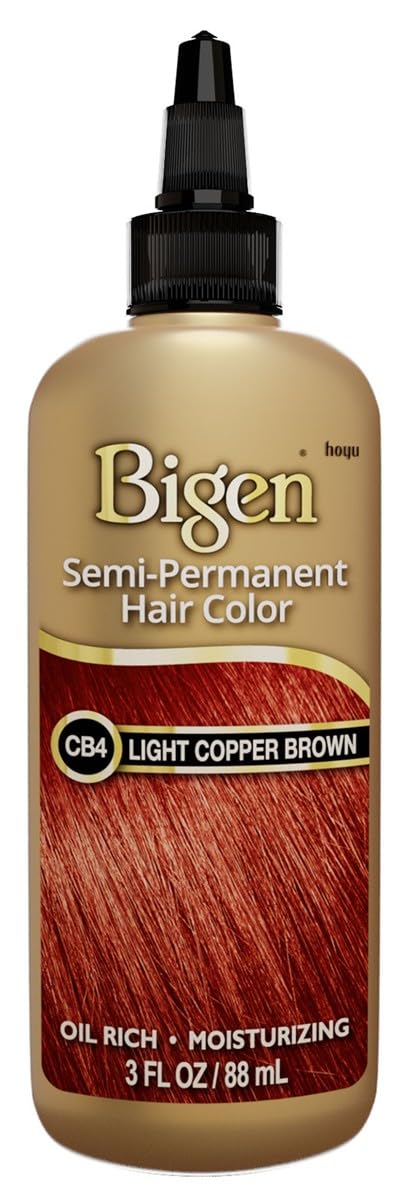 Bigen Semi-Permanent Haircolor #Cb4 Light Copper Brown 3 Ounce (88Ml) (6 Pack)