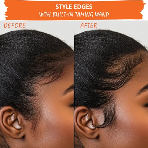 Hair Styling Cream, Desert Botanical 3-In-1 Styling Cream & Taming Wand - Smooth Frizz, Tame Flyaways, Style Edges, Versatile & Portable, for Styling Natural Beautiful Hair Radiant - 0.6 oz