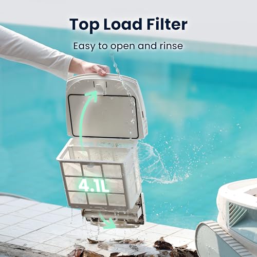 Poolmate Hydro 4 SE Robotic Pool Cleaner – Dual Filtration & Waterline Cleaning, Corded for Heavy-Duty Deep Clean, Smart App Control, Ultra Mode, Auto-Docking