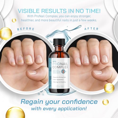 (2 Pack) Pronail Complex - Original Formula Toenail Treatment Pronail Complex Liquid Drops Premium Formula Extra Strength, Pro Nail Complex Oil Liquid Drop All Natural Support, 2 Bottles for 2 Months