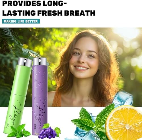 Breath Spray，5 Pcs Dry Mouth Spray，Mouth Spray Fresh Breath for Breath Care，Breath Spray for Bad Breath for Portability（10 ml/0.33 floz