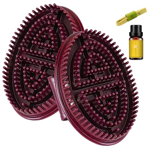 2PCS Meridian Brush Massage Brushs, Beauty Salon Professional Custom Meridian Brushs, Handheld Meridians Massage Brush for Full Body Relaxations