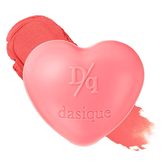 dasique Souffle Color Pot #03 Coral Choux – Makeup Blush, Buildable Silky-Smooth Texture, Build-In Mini Brush, Multi-Use For Cheek and Lip