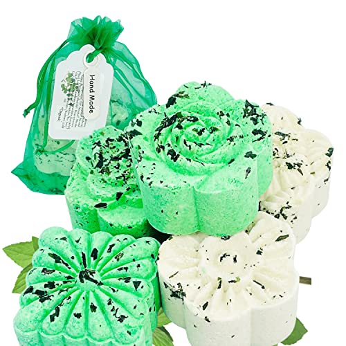 Breathe Easy Aromatherapy Shower Bombs (5PK XTRA STRENGTH) – Menthol, Peppermint, Rosemary & Other Essential Oils Helps Ease Sinus, Colds, Cough, Congestion | Relaxing Christmas Gift Idea
