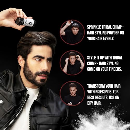 Hair Styling Powder, All-day Invisible Hold Hair Volumizer and Texture Powder for Men and Women, Styling Powder with Matte Finish - 6-Piece Set, 10g