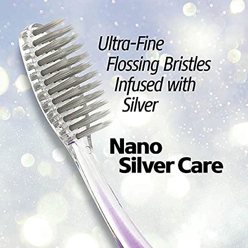 HDP Nano Silver Care Toothbrush Floss Color:Nano Silver Size:Pack of 8 with Bonus