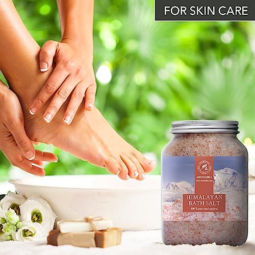 Himalayan Salt Pink Crystal Salt 46 Oz - 100% Pure & Natural - Himalayan Salt for Good Sleep - Stress Relief - Detox Cleanse
