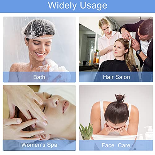 1000 PCS Upgrade Disposable Shower Caps. Ceizioes Waterproof Hair Bath Caps. Thickening Shower Cap for Women Kids Girls. Hotel and Hair Salon. Travel Spa. Home Use Beauty Salon