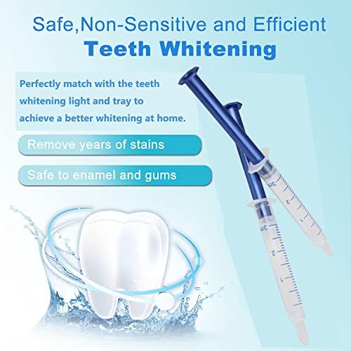 10PCS 3ML Teeth Whitening Gel Syringes Refills 35% CP Bleaching Gel, Tooth Whitener Gel Kit