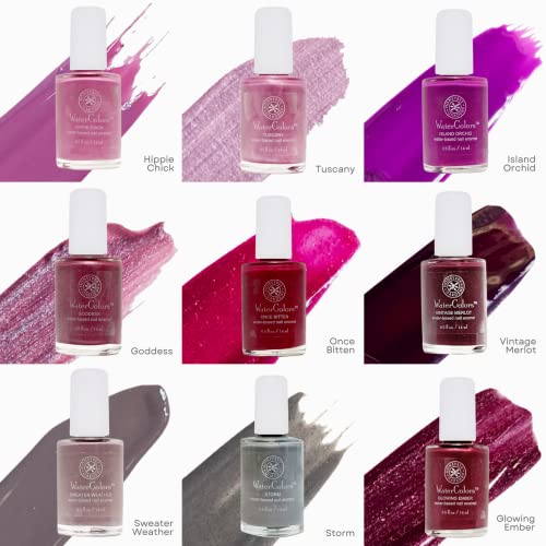 Honeybee Gardens Water-Based Nail Enamel, Clear, Eco-Friendly, Odorless & Vibrant Polish, 0.5 fl oz