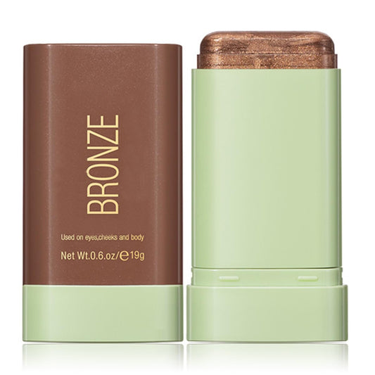 FYEBOO Multi-Use Makeup Blush Stick, Cream Blush Stick, Tinted Solid Moisturizer Stick for Cheek & Eyes & Lips, Waterproof Natural Nude Makeup, Suitable for All Skin (4#Beach Glow)