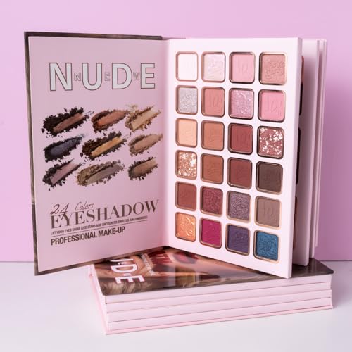 4-Layer Multi - Functional Beauty Book Kit- Style Makeup Palette Ingeniously Combines Eyeshadows, Blushes, Highlighters, Contour Powders In One,Best Choice for A Gift for Women (U137A)