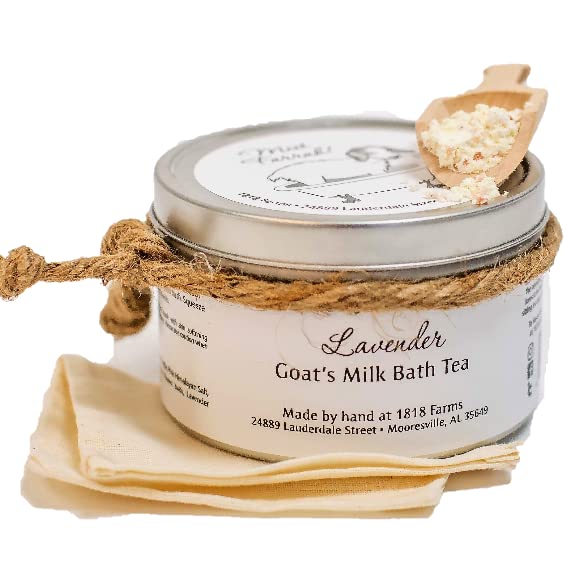1818 Farms Lavender Goat's Milk Bath Tea, 9 Ounces, Lavender