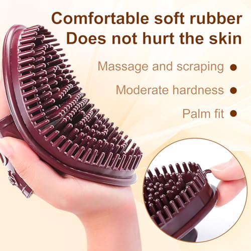 2PCS Meridian Brush Massage Brushs, Beauty Salon Professional Custom Meridian Brushs, Handheld Meridians Massage Brush for Full Body Relaxations