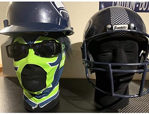 Hedume 2 Pack Mannequin Head Stand Model, Foam Black Velvet Male Wigs Display Model, Mannequin Manikin Head for Wig, Hat, Glasses