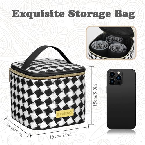 Hair Roller Set 18 pcs Self Grip Hair Rollers,Hair rollers with hair clips and comb,Salon hairdressing curlers,DIY Hair Styles, Sungenol 3 Sizes Hair Rollers in 1 set