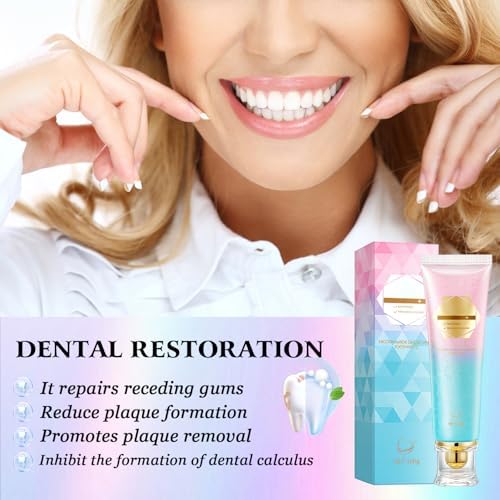 2Pcs Acssart Radiant Whitening Toothpaste, Niacinamide Intensive White Toothpastes, Nicotinamide White Toothpastes, Deep Cleaning Care