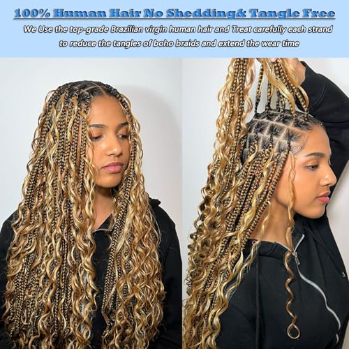 Human Braiding Hair 20 Inch 5 Bundles Deep Wave Bulk for Braiding 27/30 Ombre No Weft 100% Unprocessed 12A for Boho Braids 150g/Pack