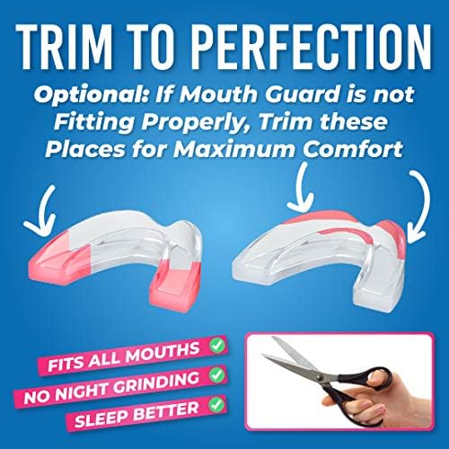 HONEYBULL Anti Grinding Guard Set [6 Pack - Thick] Comes in Bigger Size for Heavy Grinding | Comfortable Custom Mouth Guard for Nighttime Teeth Grinding