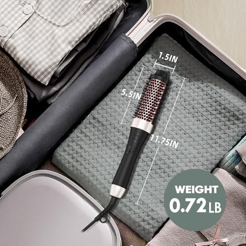 Ionic Thermal Brush Iron Curling Brushes Heated Round Hair Curling Brush Ceramic Tourmaline 1.5 inch Hair Styler Dual Voltage for Volume Hair Curler