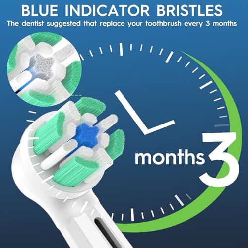 10PCS Replacement Heads Compatible with Oral B iO 2 3 4 5 6 7 8 9 10 Series Electric Toothbrush, IO Brush Heads Compatible with Oral B, Medium Bristles for Teeth Clean & Gums Care (Black/White)