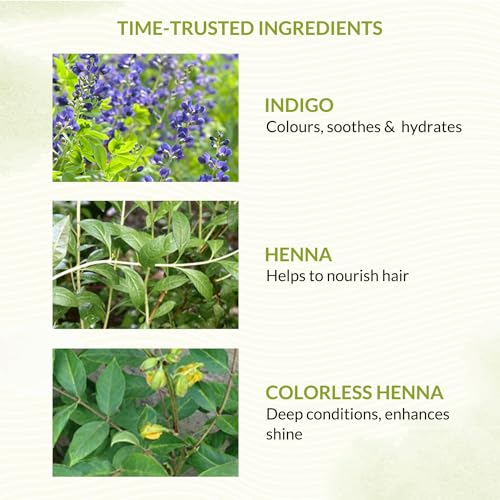 Indus Valley Bio Organic Natural Henna Powder For Hair Dye Dark Brown- 3.5 Oz