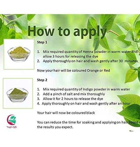 500 GRAMS | 100% Pure INDIGO POWDER for Hair (1.2LB /17.6 oz) | Ideal for Black and Dark Hair | Indigofera Tinctoria | Black Henna | Natural Hair color | Yogi's Gift