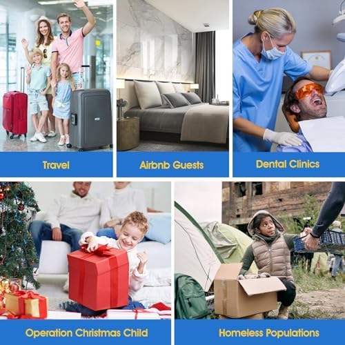 Homvle Disposable Toothbrushes with Toothpaste - 100 Packs Individually Wrapped Travel Toothbrushes Bulk, Medium Soft Bristles, Perfect for Travel Size Toiletries, OCC, Airbnb, Dentist, Office