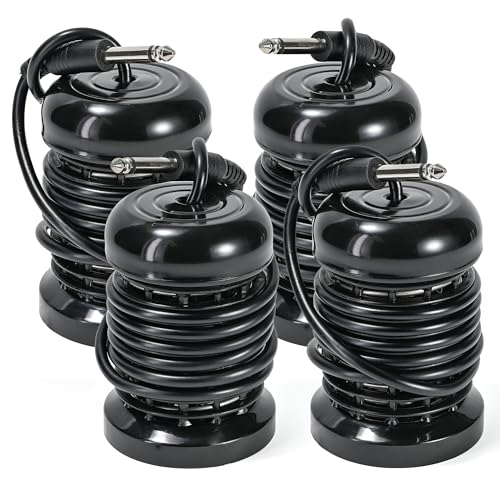 4pcs Arrays for Ionic Foot Bath Detox Machine, Replacement Array each with 10 Stainless Steel Coils Double Layered + 6.35mm Adapter for Home Massage Beauty Salon Ionic Foot Spa