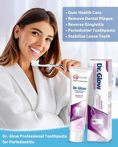 Gum Disease Treatment Toothpaste for Early & Mid Periodontitis, Gingivitis Treatment Gum Repair for Receding Gums, Periodontal Disease Treatment Hydroxyapatite Toothpaste Fluoride Free 3.52OZ