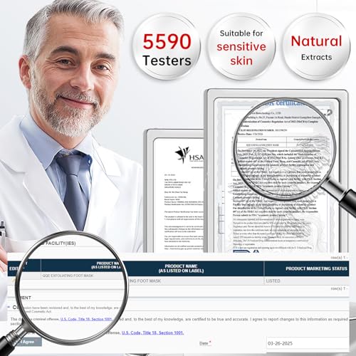 3 Pack Foot Peeling Mask, Hydrating Exfoliating Foot Mask for Dry Cracked Feet, Callus Remover & Cracked Heel Repair & Foot Care