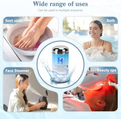 HONKID Hydrogen Bath Bombs, H2 Hydrogen Water for Bath, & Spa Sessions (6.7 Ounce), Deep Hydration, Skin Smoothing, Antioxidant Protection, Stress Relief & Sleep Enhancement