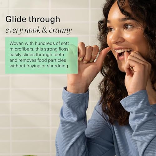 Boka Ela Mint Woven Dental Floss, Made from Natural Vegetable Wax, Teflon-Free and Petroleum-Free, 30 Yards of Waxed Floss (Pack of 3)