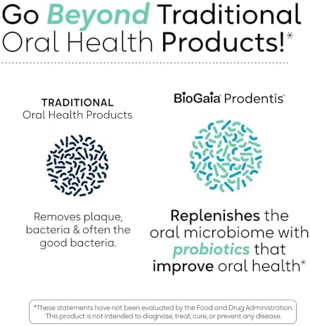 BioGaia Prodentis 3-Pack | Dental Probiotic Lozenges | Promote Healthy Gums & Teeth | Defend Against Dental Problems | Replenish Oral Microbiome | Improve Oral Health | Apple Flavor | 90 Day Supply