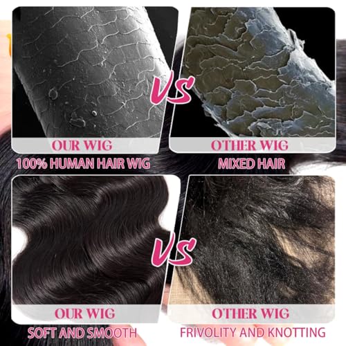 28 INCH 13x6 Lace Front Wigs Human Hair Body Wave Lace Front Wigs Human Hair Pre Plucked With Baby Hair Glueless Wigs For Women Hd Lace Front Wigs 180% Density