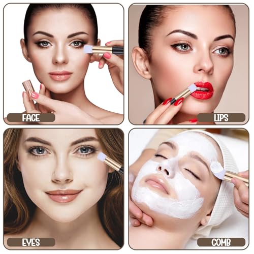 100 Pieces Lash Brushes for Cleaning, Lash Shampoo Brushes Eyelash Extension Cleansing Blackhead Removing Brush Nose Pore Deep Cleaning Facial Cleansing Brush (Black, 3.8Inch)