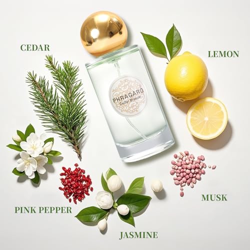 Cedar Breeze Floral Perfume Spray - Vanilla, Citrus, Amber, French Freshness, Eau de Toilette Long-Lasting Fragrance for Unisex, Luxury Perfume1.7 Fl oz (Spray 50ml)