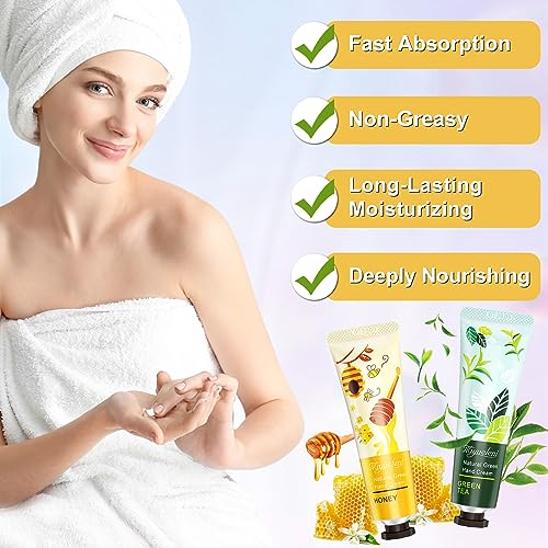 40 Pack Hand Cream Gifts Set- Valentines Day Gifts for Her, Women Gifts Bulk Lotion, Bridesmaid/Teacher Appreciation/Nurse Gifts, bulk gifts for coworkers Travel Size Hand Lotion for Dry Cracked Hands