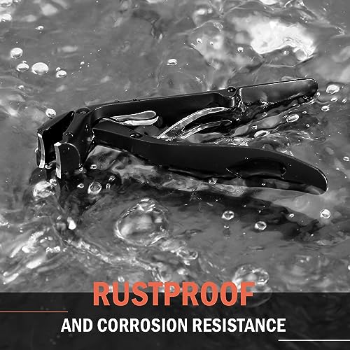 BEZOX Angled Head Toe Nail Clippers for Seniors for Thick Nails - Ergonomic Toenails Clipper for Thick Toenails, Premium Finger Nails Clipper for Adult with Catcher - Black